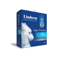 Lindocat (Линдокет) Super Premium Unscented (box) - Наполнитель для кошачьих туалетов бентонитовый без запаха 6 л