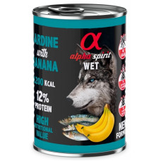 Alpha Spirit (Альфа Спіріт) Sardine With Banana - Вологий корм для собак з сардиною та бананом 400 г