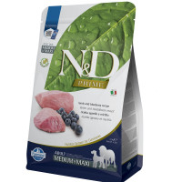 Farmina (Фармина) Dog N&D Prime Grain Free Lamb & Blueberry Adult Medium & Maxi - Сухой беззерновой корм для взрослых собак средних и больших пород с мясом ягнёнка и черникой 2.5 кг