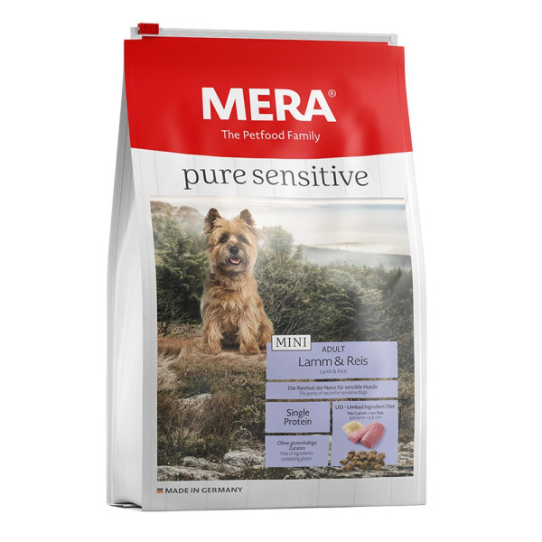 Mera (Мера) Pure Dog Mini Sensitive Lamb&Reis - Сухой корм для собак с ягнятиной и рисом 1 кг
