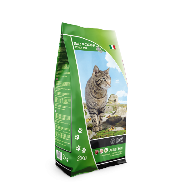 Bio Form (Био Форм) Cat Adult Mix – Сухой корм для кошек с курицей и рыбой 2 кг