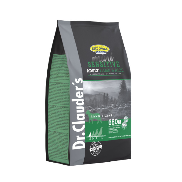 Dr.Clauder's (Клаудер) Sensitive Mini Adult Lamb & Rice - Сухой корм для собак мелких гипоаллергенных пород с ягненком и рисом 0.4 кг