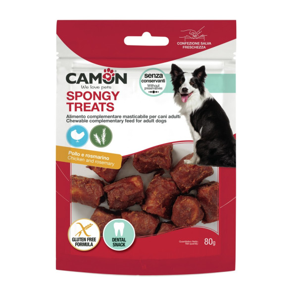 Camon (Камон) Dog Treats Porous Dice With Chicken&Rosemary - Лакомство для собак пористые палочки с курицей и розмарином 80 г