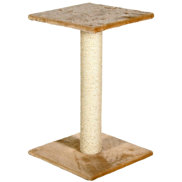 Flamingo (Фламинго) Scratching tree Jannu Beige & Ecru - Когтеточка с платформой для котов 29х29х40 см