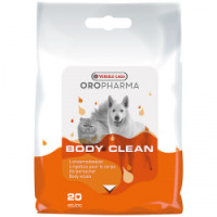 Versele-Laga Oropharma (Орофарма) Body Clean - Очищающие салфетки для собак и котов 20 шт.