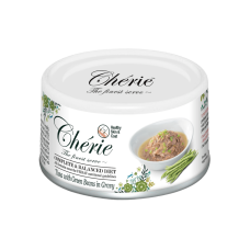 Cherie (Чері) Cat Grain Free Tuna & Green Beans Skin & Coat Adult - Вологий беззерновий корм для дорослих котів для здоров’я шкіри та шерсті шматочки в соусі з м’ясом тунця та зеленою квасолею 80 г