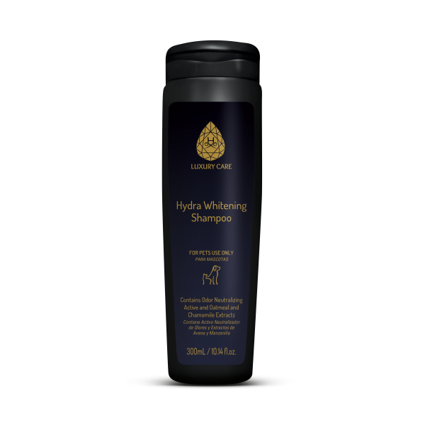 Hydra (Гидра) Luxury Care Whitening Shampoo - Шампунь для собак и котов любого возраста с белой или светлой шерстью отбеливающий 300 мл