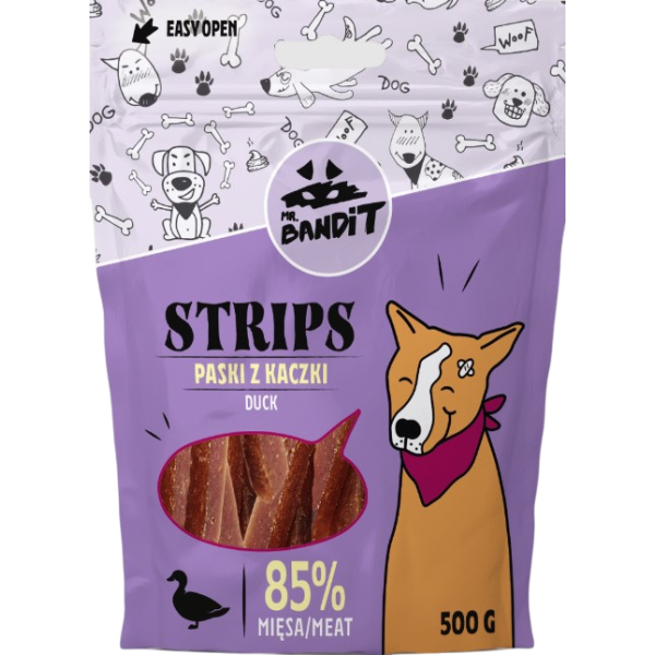 Mr. Bandit (Мр. Бандит) Dog Strips Duck - Лакомство для собак стрипсы из утки 80 г
