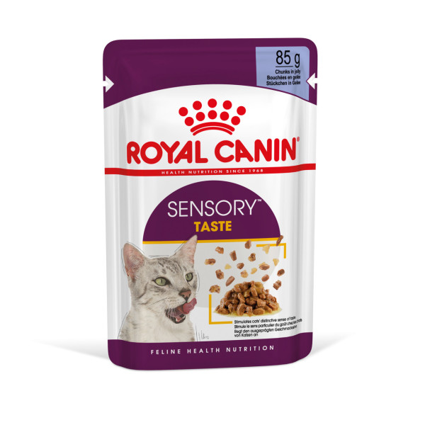 Royal Canin (Роял Канин) Cat Sensory Taste Jelly Pouches Adult Poultry - Влажный корм для взрослых котов стимулирующий особые вкусовые ощущения кусочки в желе с мясом птицы 85 г