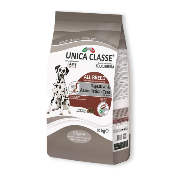 Unica Classe (Уника Классе) Special Care Adult All Breeds Digestive & Assimilation Care Lamb - Сухой корм для взрослых собак всех пород с чувствительным пищеварением ягненок 10 кг