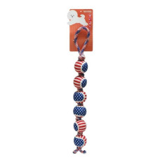 Misoko (Мисоко) Dog Toy Blue & Red Balls In Rope - Игрушка для собак мячи на веревке сине-красные 27 см