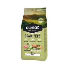 Ownat Cat Grain Free Adult Chicken & Turkey - Сухой беззерновой корм для котов с курицей и индейкой 8 кг