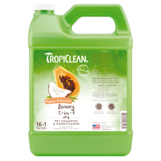Tropical Clean - Шампунь-кондиціонер "Папайя та кокос" концентрат зволожуючий для собак та котів 3,8 л