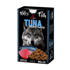 Alpha Spirit Dog Natural Snack Tuna - Напіввологі ласощі з тунцем для дорослих собак 80 г