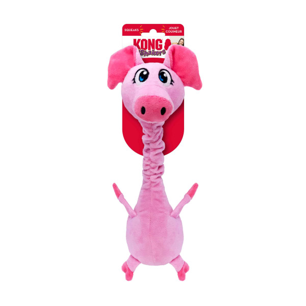 KONG (Конг) Dog Shakers Bobz Pig - Игрушка для собак свинка с пищалкой М