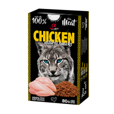 Alpha Spirit Cat Natural Snack Chicken - Напіввологі ласощі з курятиною для дорослих котів 80 г