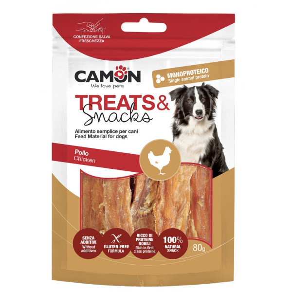 Camon (Камон) Dog Treats Chicken Fillet - Лакомство для собак сушеное филе курицы 80 г