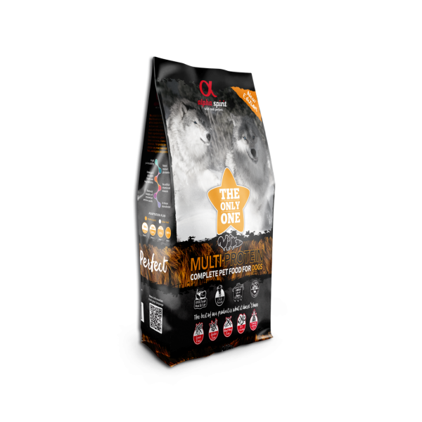 Alpha Spirit (Альфа Спирит) The Only One Multiprotein - Сухой корм для собак всех пород и всех стадий жизни курица с рыбой 12 кг