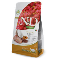 Farmina (Фарміна) Cat N&D Quinoa Grain Free Quail & Coconut Skin & Coat Adult - Сухий беззерновий корм для дорослих котів для здоров’я шкіри та шерсті з м’ясом перепілки та кокосом 1.5 кг
