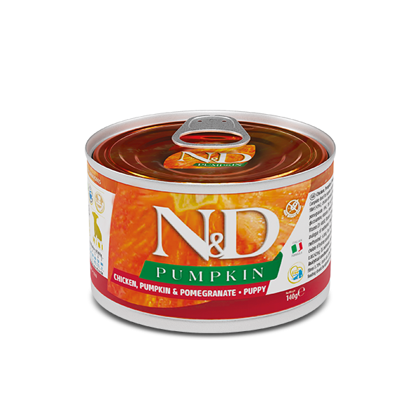 Farmina Dog Grain Free N&D Pumpkin Chicken & Pomegranate Puppy Mini - Влажный беззерновой корм для щенков с курицей и гранатом 140 г