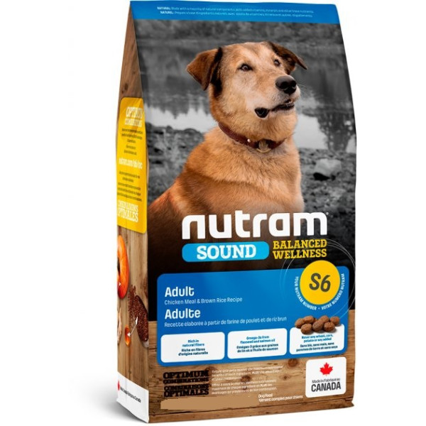 Nutram (Нутрам) S6 Sound Balanced Adult Dog Chiken - Сухий корм для собак з куркою 11.4 кг