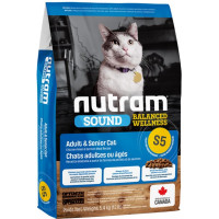 Nutram (Нутрам) S5 Sound Balanced Adult & Senior Chiken & Salmon - Сухий корм для дорослих або літніх кішок з куркою та лососем 5.4 кг