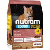 Nutram (Нутрам) S1 Sound Balanced Kitten Chiken & Salmon - Сухой корм для котят с курицей и лососем 20 кг