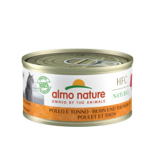 Almo Nature (Альмо Натюр) HFC Cat Natural Tuna & Chicken - Вологий корм для котів з тунцем та куркою 70 г