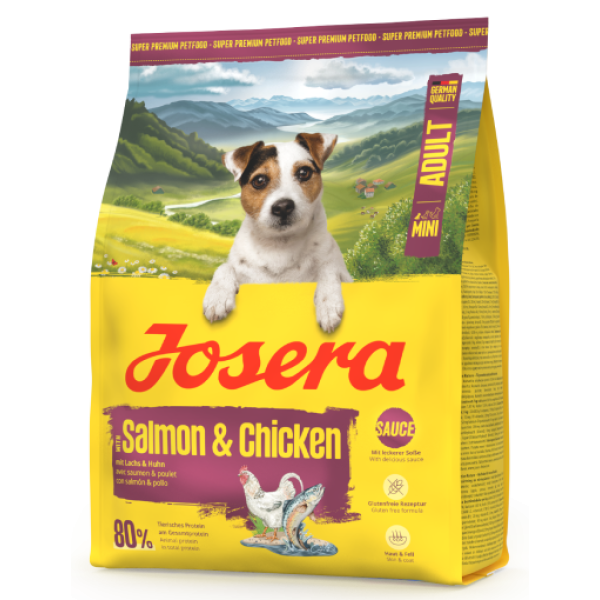 Josera (Йозера) Dog Chicken & Salmon Adult Mini - Сухий корм для дорослих собак дрібних порід з м’ясом курки та лосося 900 г