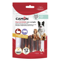 Camon (Камон) Dog Treats Sticks Wrapped With Rabbit - Лакомство для собак мини палочки из говяжьей кожи обмотанные кроликом 70 г