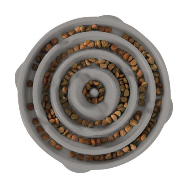 Outward Hound (Аутвард Хаунд) Fun Feeder Mini Gray - Миска-лабиринт для здорового и неторопливого кормления собак 22.5 см