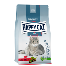 Happy Cat (Хепи Кет) Beef Indoor Adult - Сухой корм для взрослых котов живущих в помещении с мясом говядины 1.3 кг