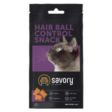 Savory Snack Hairball Control - Ласощі для котів 60 г