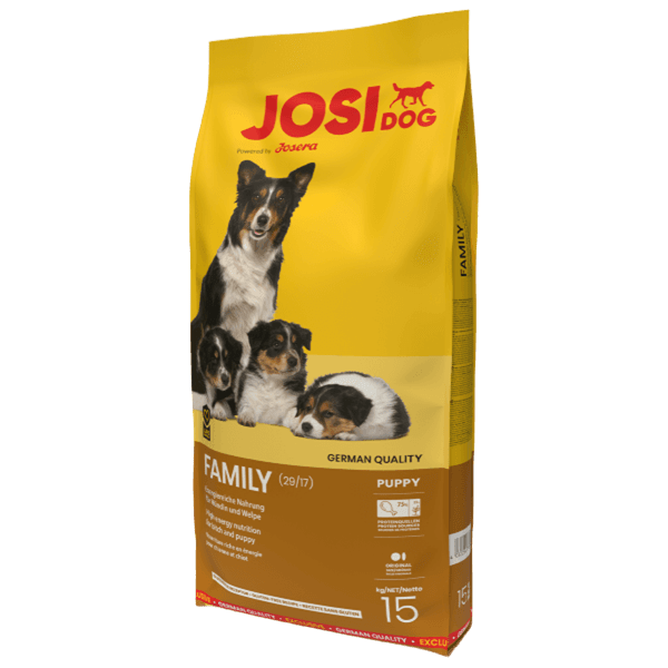 JosiDog (ЙозиДог) Family Poultry & Rice Mother & Puppy All Breeds - Сухой корм для беременных и щенков всех пород с мясом птицы и рисом 15 кг