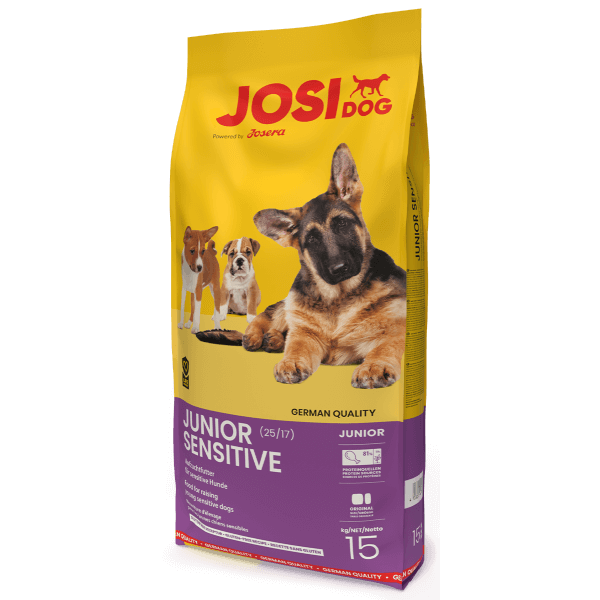 JosiDog (ЙозиДог) Poultry & Rice Sensitive Junior All Breeds - Сухой корм для щенков всех пород для чувствительного пищеварения с мясом птицы и рисом 15 кг