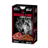 Alpha Spirit Dog Natural Snack Iberian Pork - Полувлажное лакомство с иберийской свининой для взрослых собак 80 г