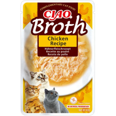INABA (Інаба) Cat Ciao Broth With Chicken - Ласощі для котів тушкована курка в бульйоні 40 г