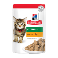 Hill\'s (Хилс) Science Plan Cat Chicken Chunks & Gravy Kitten - Влажный корм для котят кусочки в соусе с мясом курицы 85 г