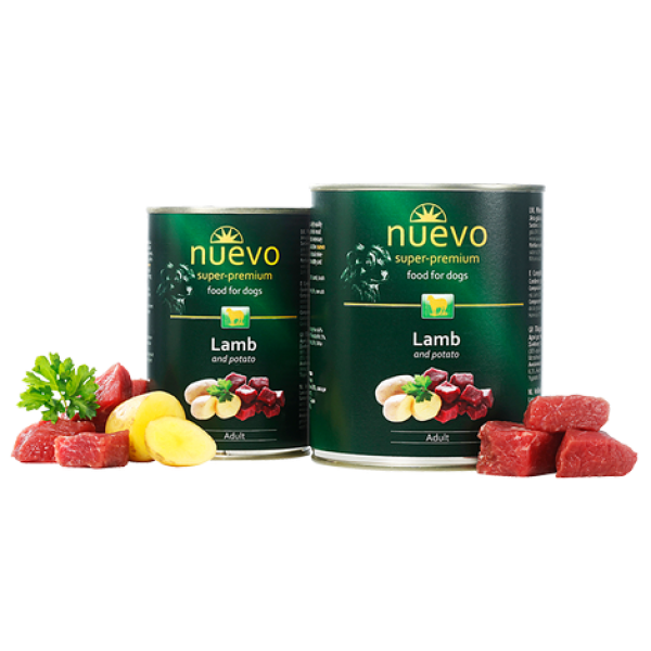 Nuevo (Нуэво) Lamb and Potato - Влажный корм для собак с ягненком и картофелем 400 г
