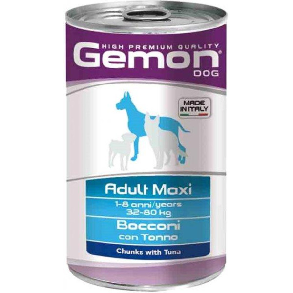 Gemon (Джемон) Dog Wet Maxi Adult Tuna - Вологий корм для собак великих порід з тунцем 1.25 кг