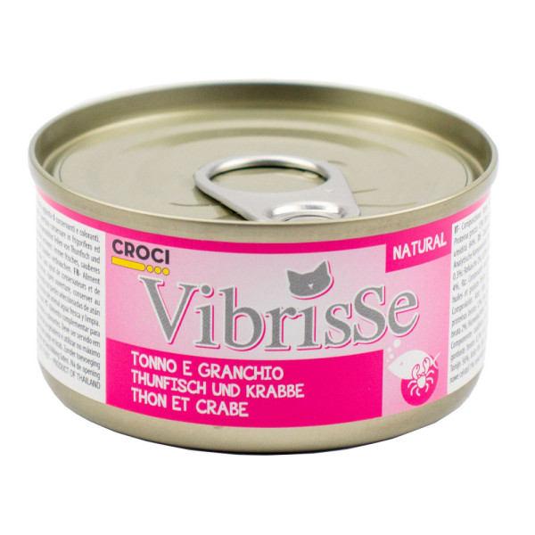 Vibrisse (Вибрис) Tuna&Crab - Влажный корм для кошек с тунцем на крабом 140 г