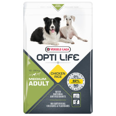 Opti Life (Опти Лайф) Adult Medium With Chicken Сухой корм для собак средних пород с курицей 2.5 кг