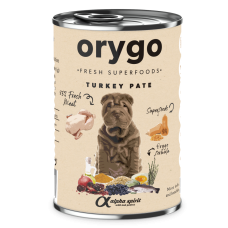 Orygo (Оріго) Dog Pate Turkey & Pumpkin - Вологий корм для собак з індичкою та гарбузом 400 г