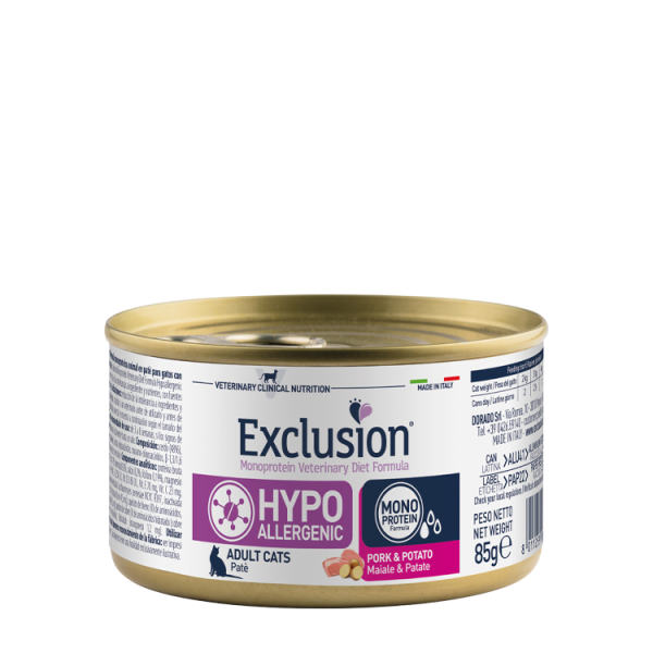 Exclusion (Эксклюжн) Vet Cat Diet Hypoallergenic - Влажный корм со свининой для кошек с пищевой аллергией 85 г