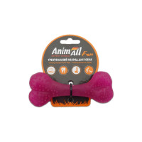 AnimAll Fun - Игрушка для собак кость, фиолетовая, 12 см