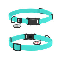 WauDog (ВауДог) Magnet - Ошейник для собак водостойкий с магнитной пряжкой тиффани (Ш 15 мм, Длин 26-35 см) S