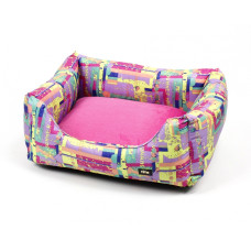Магія - Лежак для собак і котів рожевий 40х50х18 см