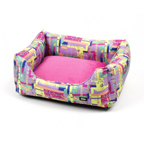 Магия - Лежак для собак и кошек розовый 40х50х18 см