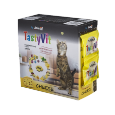 AnimAll (Енімал) TastyVit Cat Cheese - Вітамінізовані ласощі для котів з сиром 600 шт.