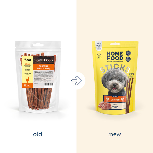 Home Food (Хоум Фуд) Dog Grain Free Chicken Meat Strips All Life Stages All Breeds - Лакомство беззерновое для собак всех возрастов и всех пород мясная соломка с мясом курицы 80 г Home Food (Хоум Фуд) Dog Grain Free Chicken Meat Strips All Life Stages All Breeds - Лакомство беззерновое для собак всех возрастов и всех пород мясная соломка с мясом курицы 80 г